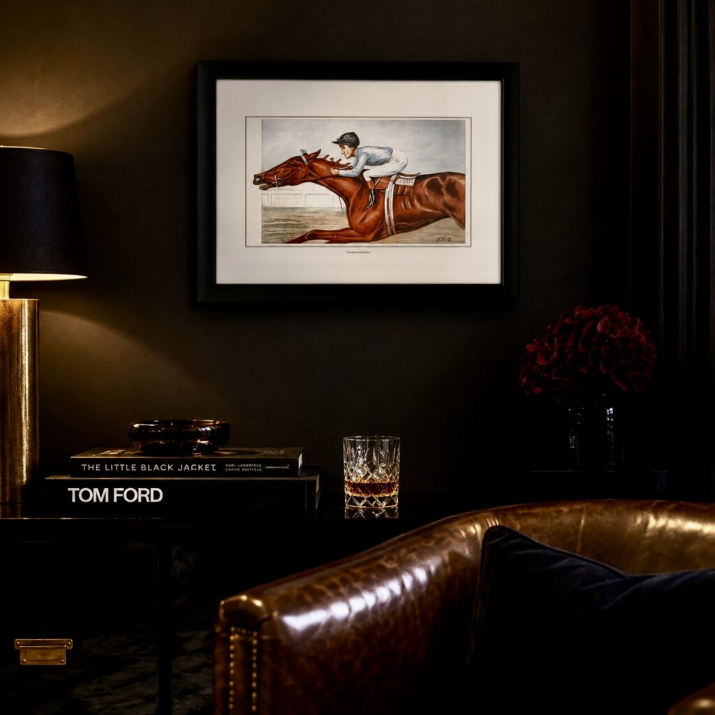 Framed Vanity Fair An American Jockey Tod Sloan Reproduction Print