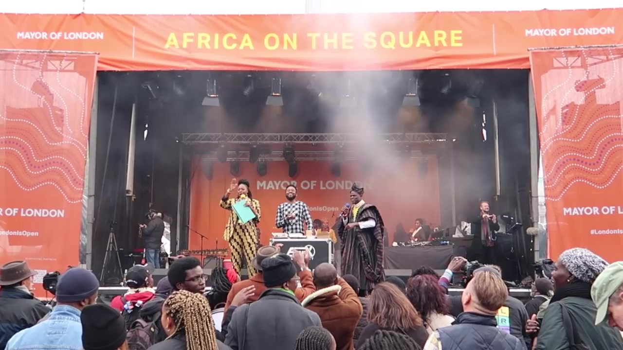 Africa on the Square main stage in Trafalgar Square in 2018