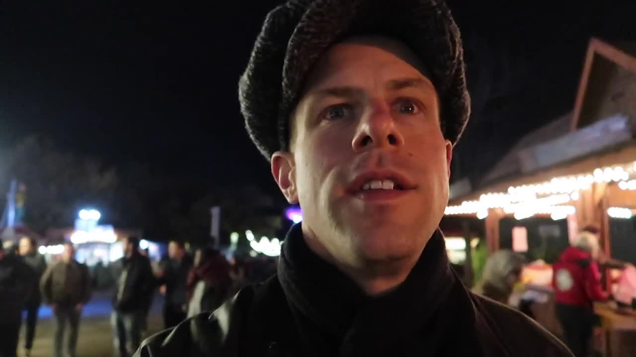 Barry Roberts arriving at Hyde Park Winter Wonderland on a November evening in 2017