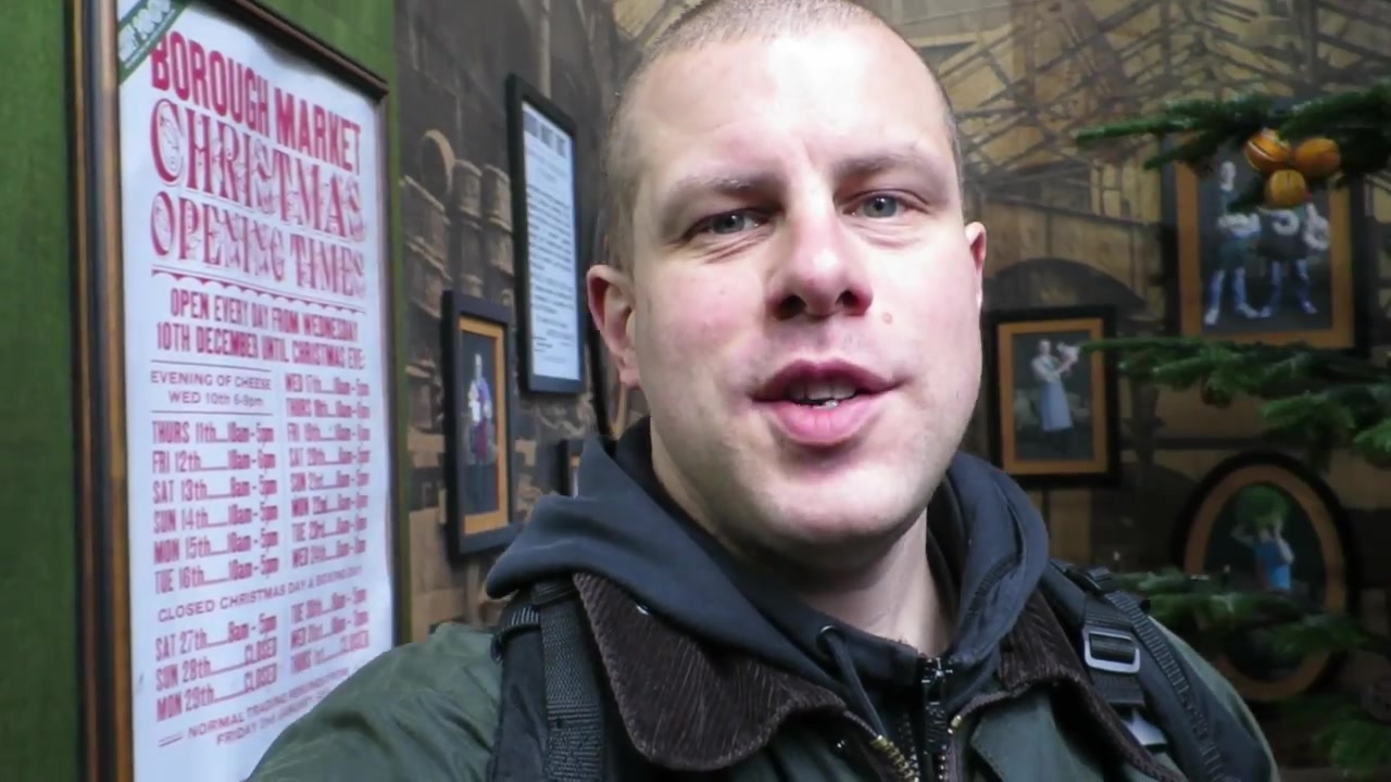 Barry Roberts introducing Borough Market near London Bridge in 2015