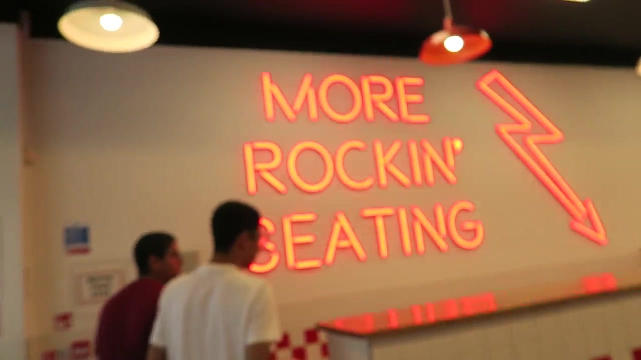 Five Guys London interior in 2016