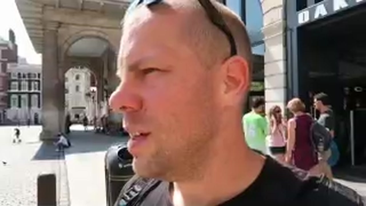 Barry Roberts reporting from Covent Garden with St Paul’s Church behind him.