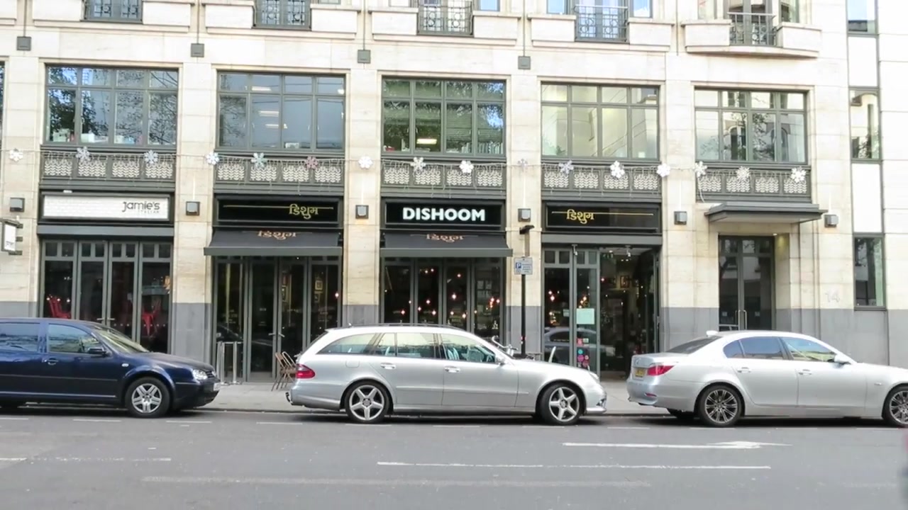 Exterior of Dishoom Covent Garden in London in 2014