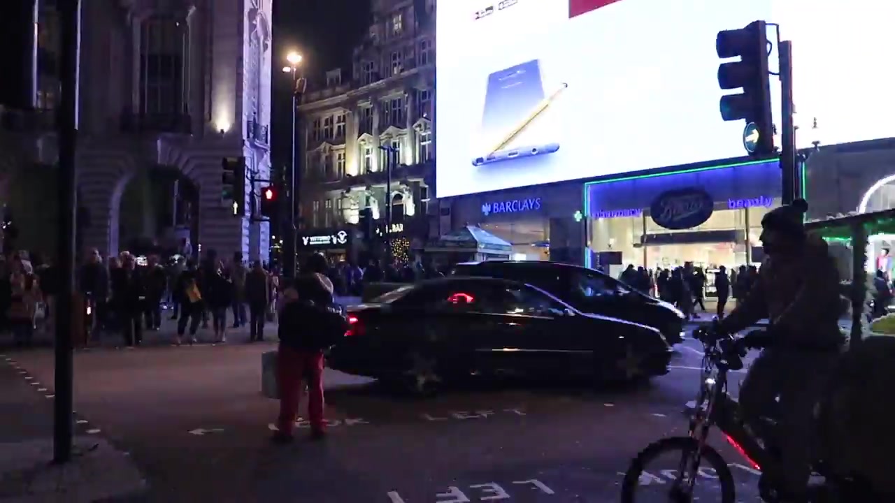 Piccadilly Circus illuminated during a November evening in 2018