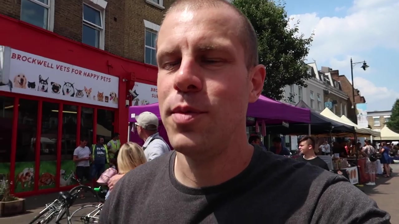 Walking through Herne Hill towards Lambeth Country Show at Brockwell Park