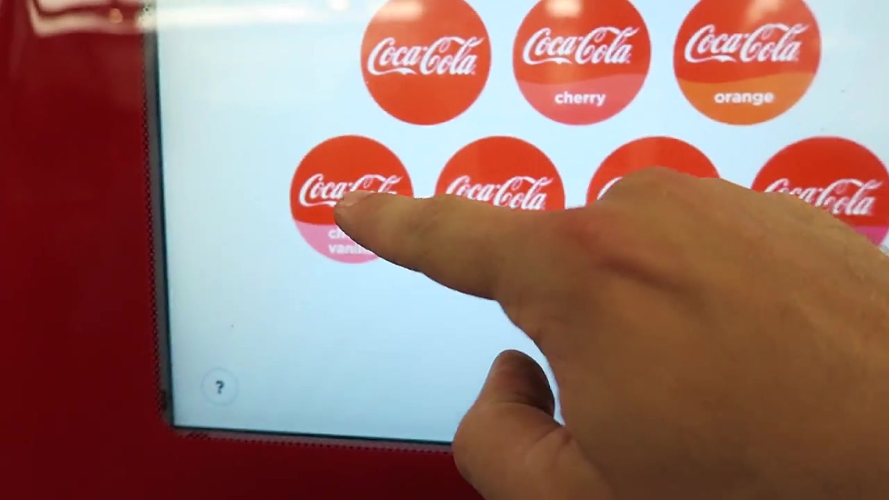 Coca-Cola Freestyle touchscreen