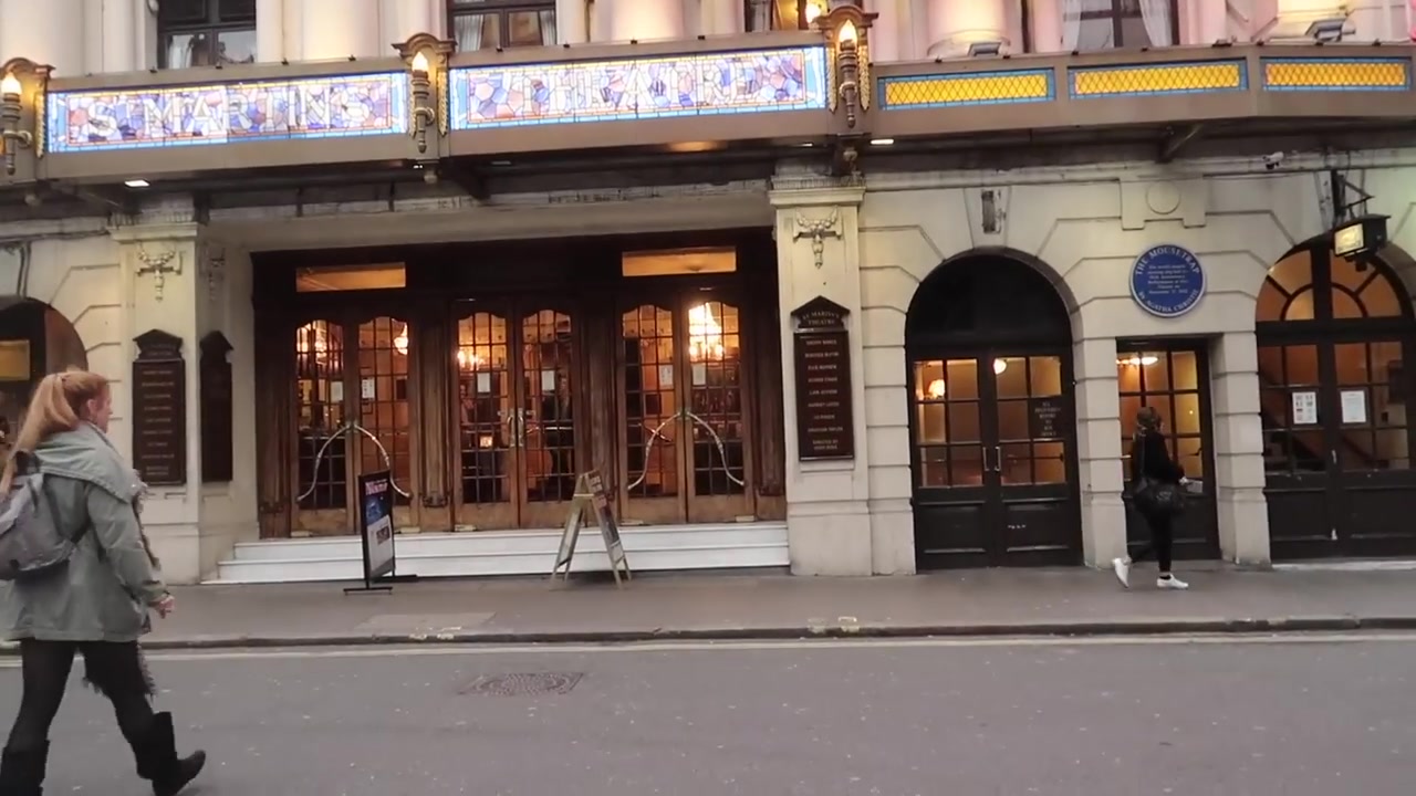 Entrance to St Martin's Theatre in London's West End in 2018