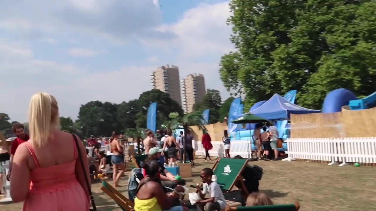 Families enjoying activities and displays at Lambeth Country Show in Brockwell Park