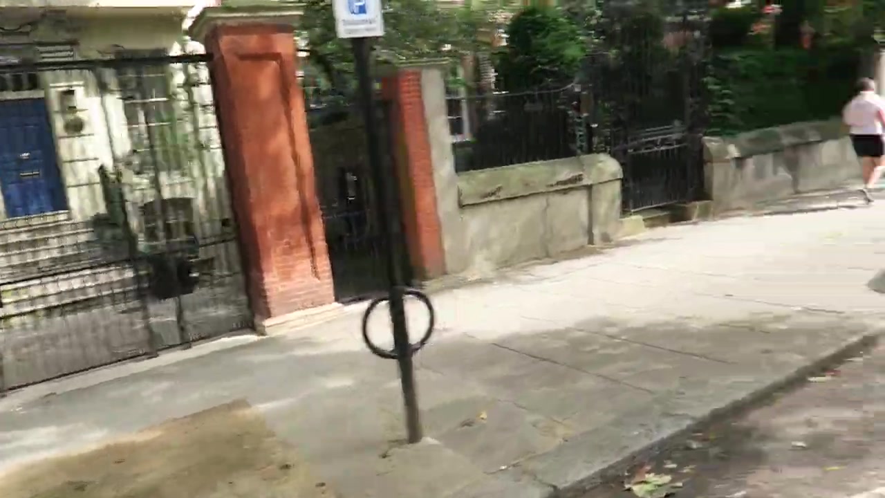 Townhouse entrance and iron gate on Cheyne Walk in Chelsea