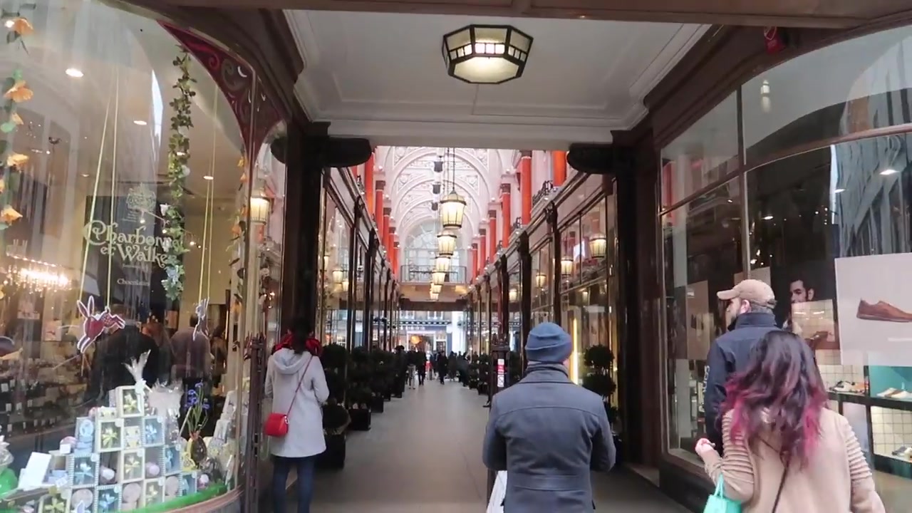 Charbonnel et Walker shop at the Old Bond Street entrance to the Royal Arcade