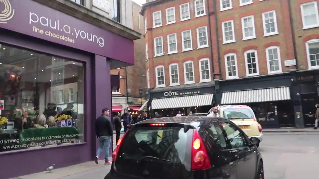 Paul A Young Fine Chocolates shopfront on Wardour Street in Soho