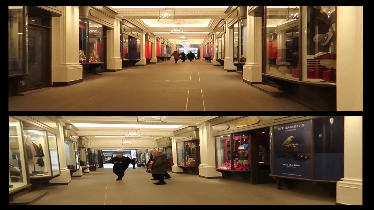 Interior of Princes Arcade between Piccadilly and Jermyn Street
