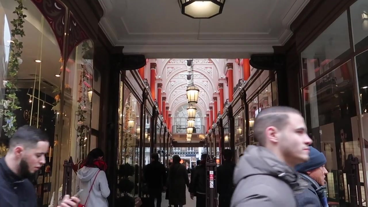 Interior of the Royal Arcade in Mayfair leading towards Old Bond Street