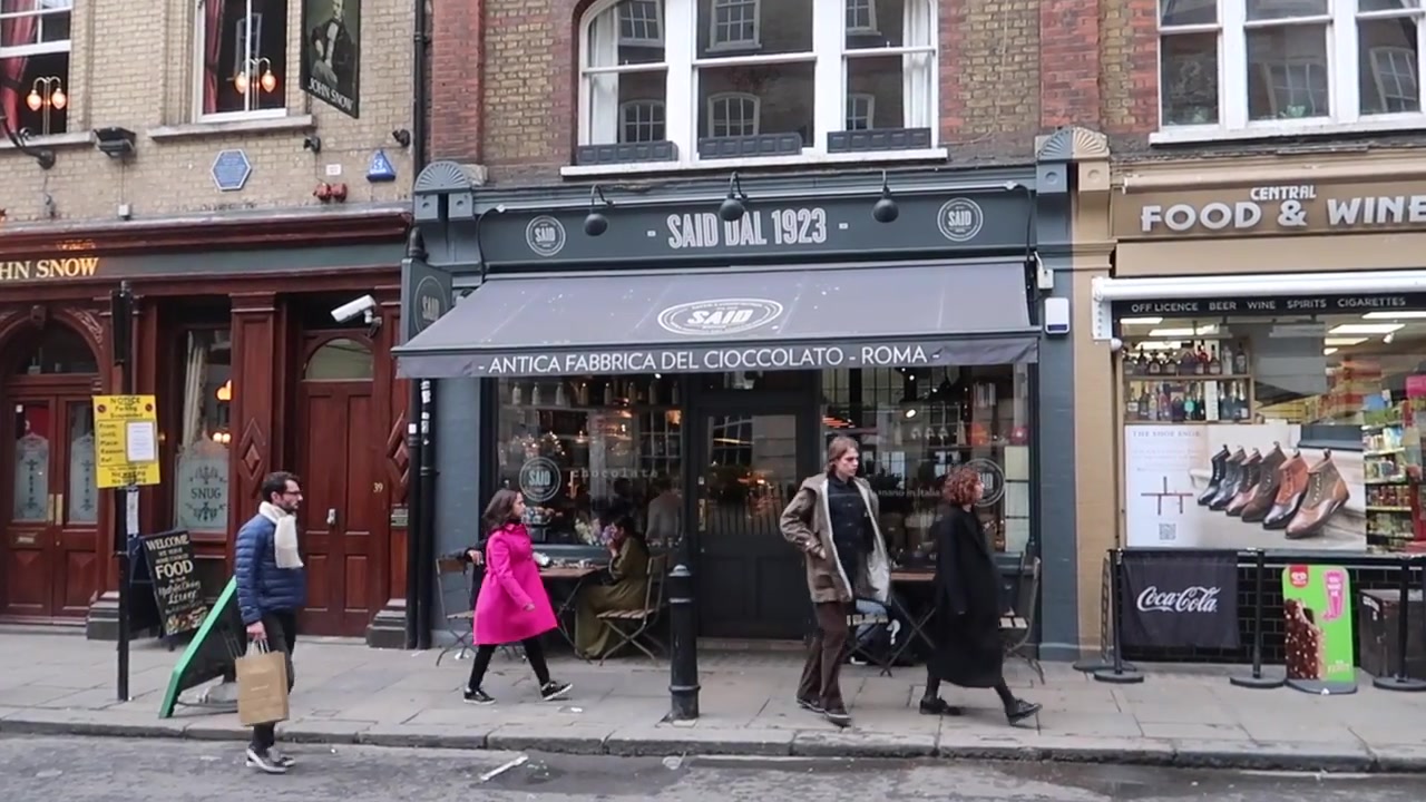 SAID dal 1923 chocolate café on Broadwick Street in Soho in 2018