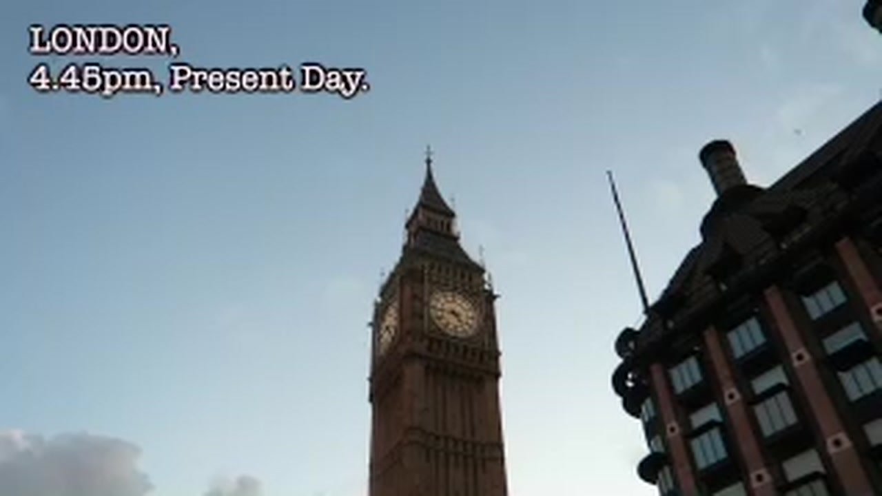 Big Ben against the evening sky at the start of a February 2017 London walk