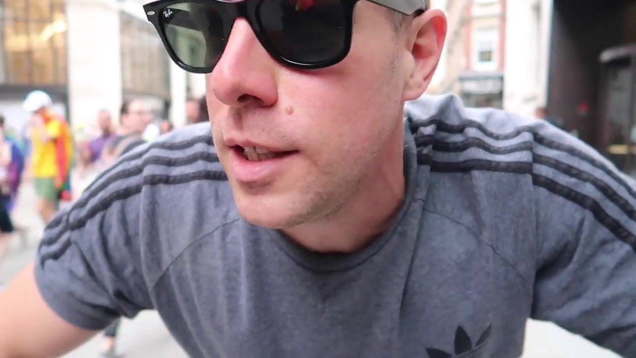 Barry Roberts during the Pride in London visit.