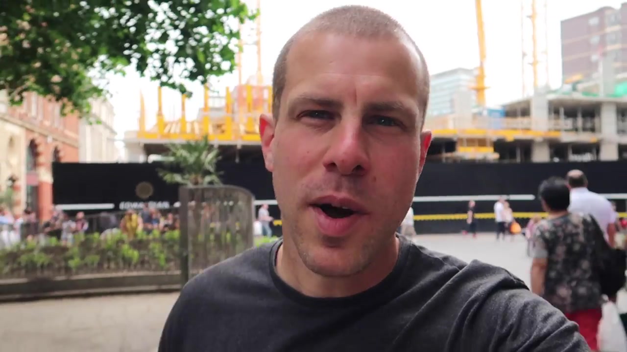 Barry Roberts speaking from Leicester Square during summer 2018