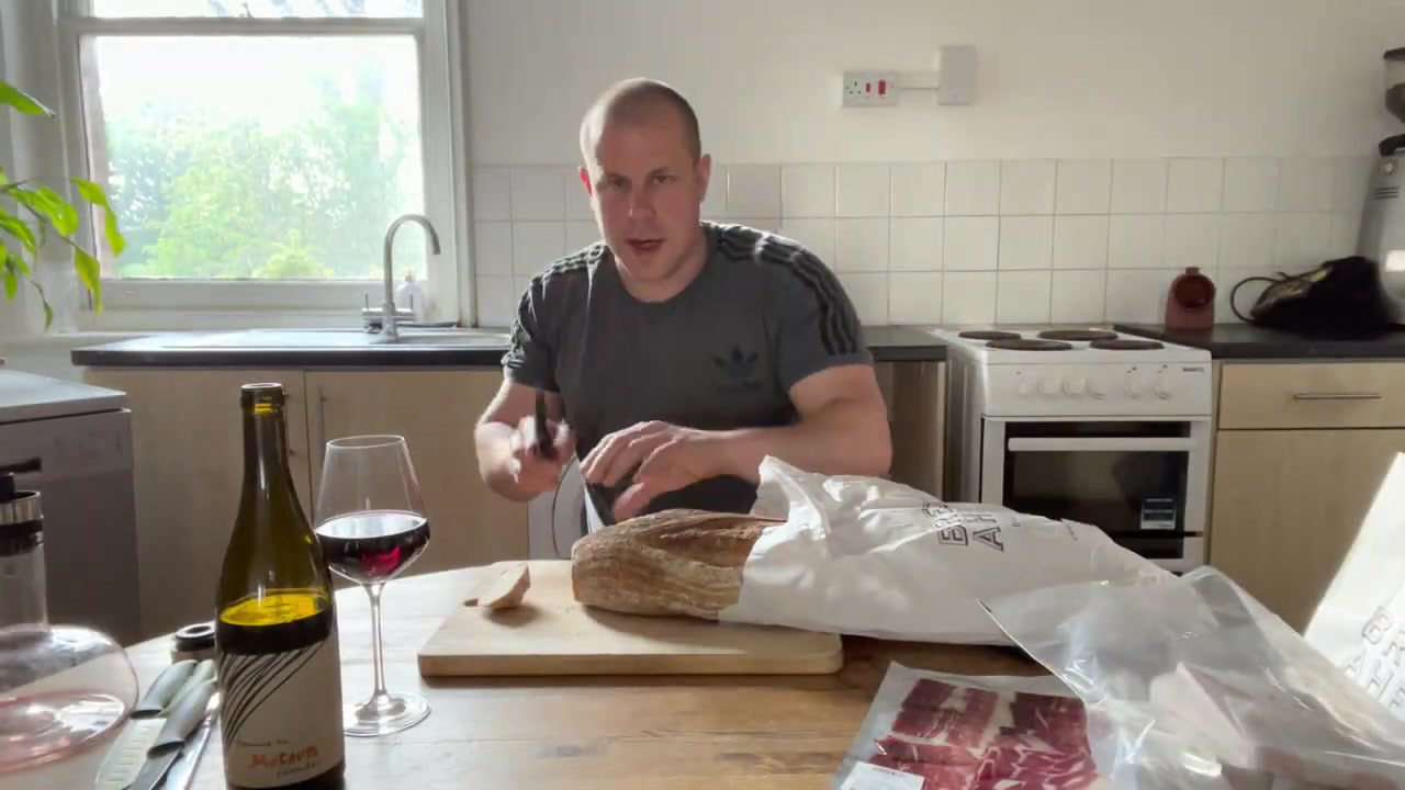 Bread Ahead sourdough loaf opened for a Borough Market tasting
