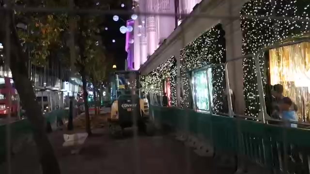 Oxford Street shopfronts and Christmas lights during the November visit.