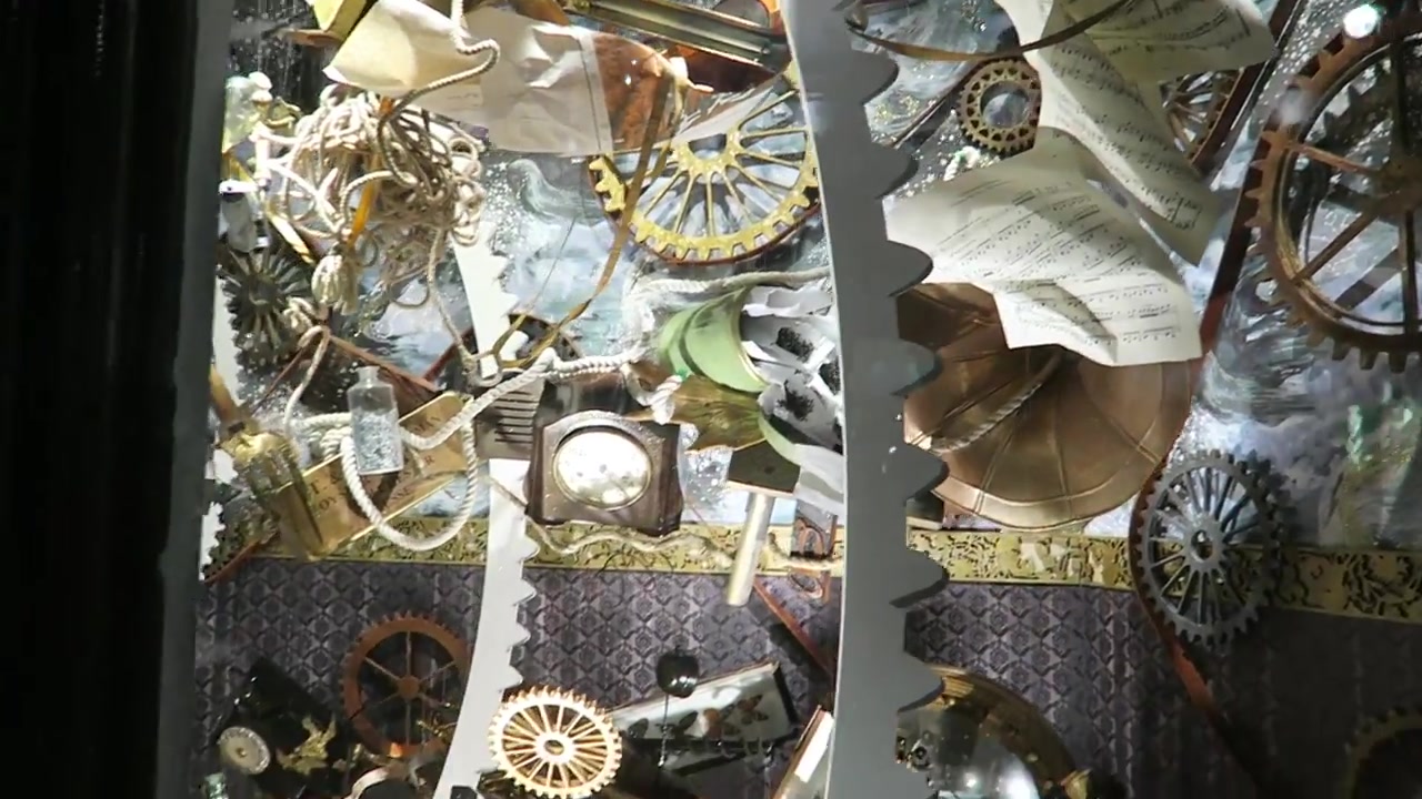 Clockwork cogs and theatrical objects in Liberty London’s 2016 Nutcracker Christmas window