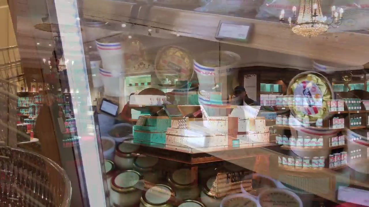 Food display inside a Soho shop during the ingredient walk