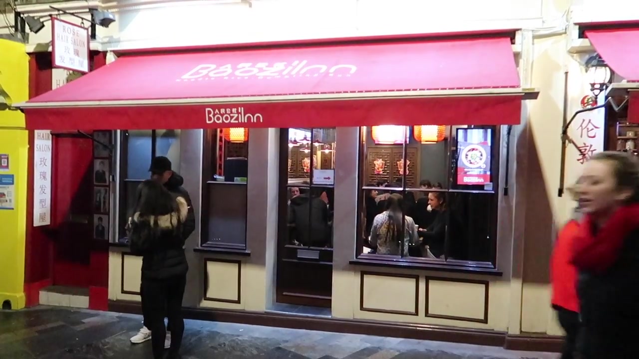The Baozi Inn restaurant frontage in Chinatown.