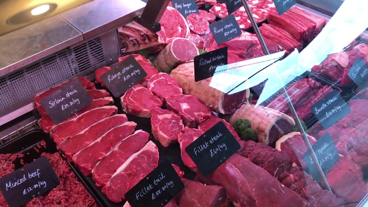 The Ginger Pig butcher shop in Marylebone London