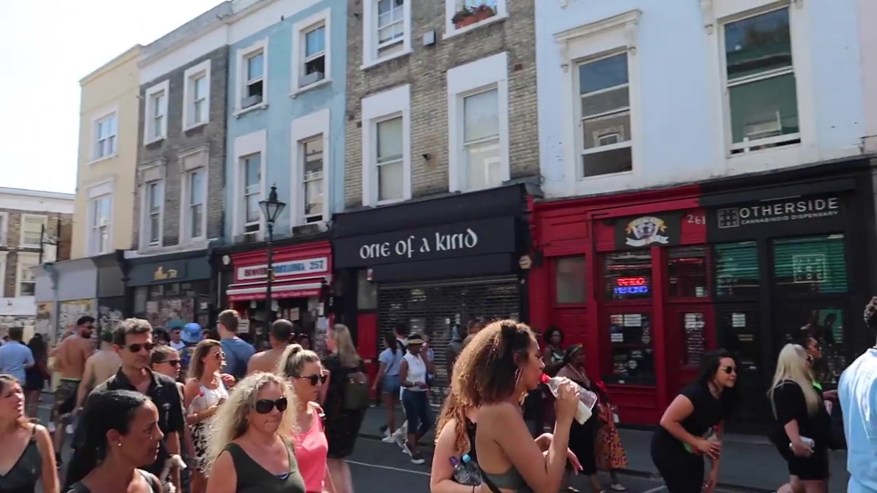 Street party atmosphere at Notting Hill Carnival 2019