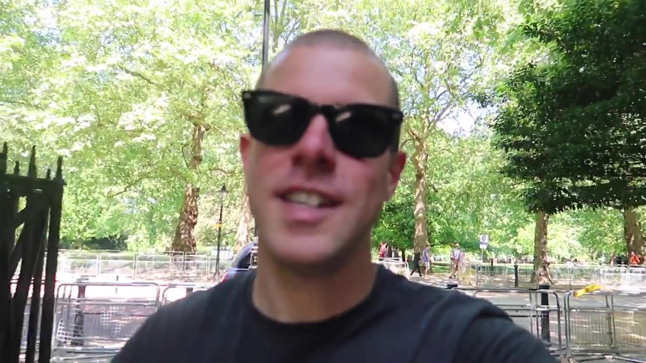 Barry Roberts walking through St James's Park in London in May 2018