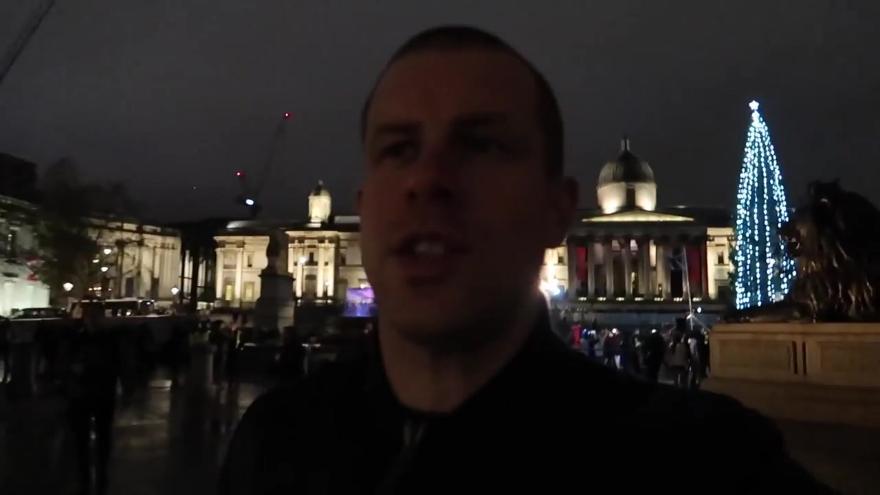Barry Roberts reflecting on the tree-lighting ceremony.