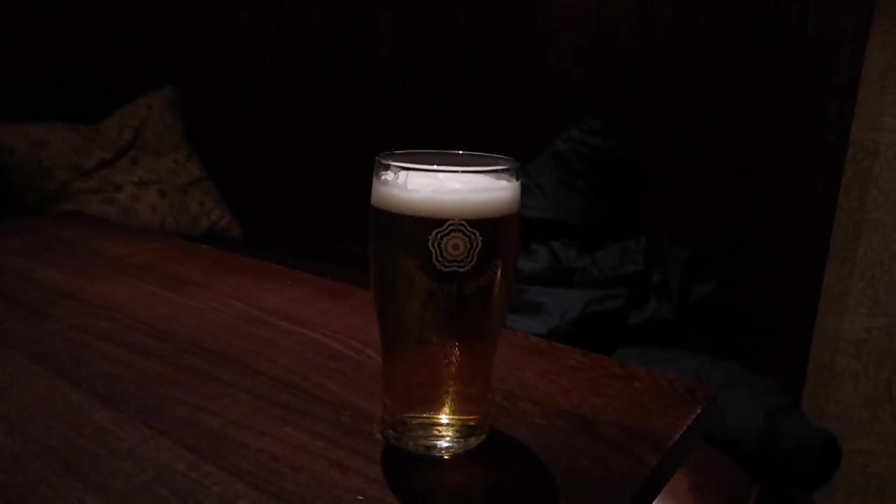 A pint of beer at the end of the rainy Christmas markets tour.