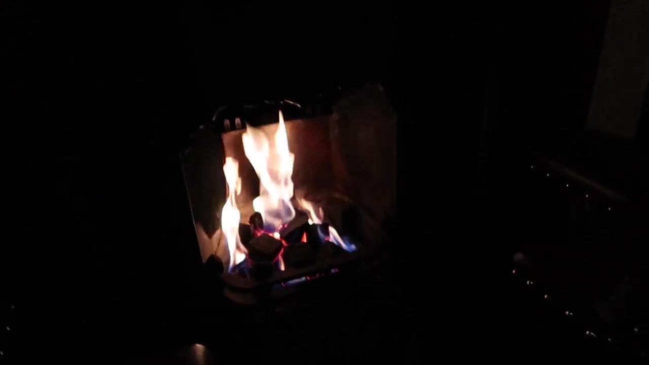 A fire burning in the grate at the Chandos.