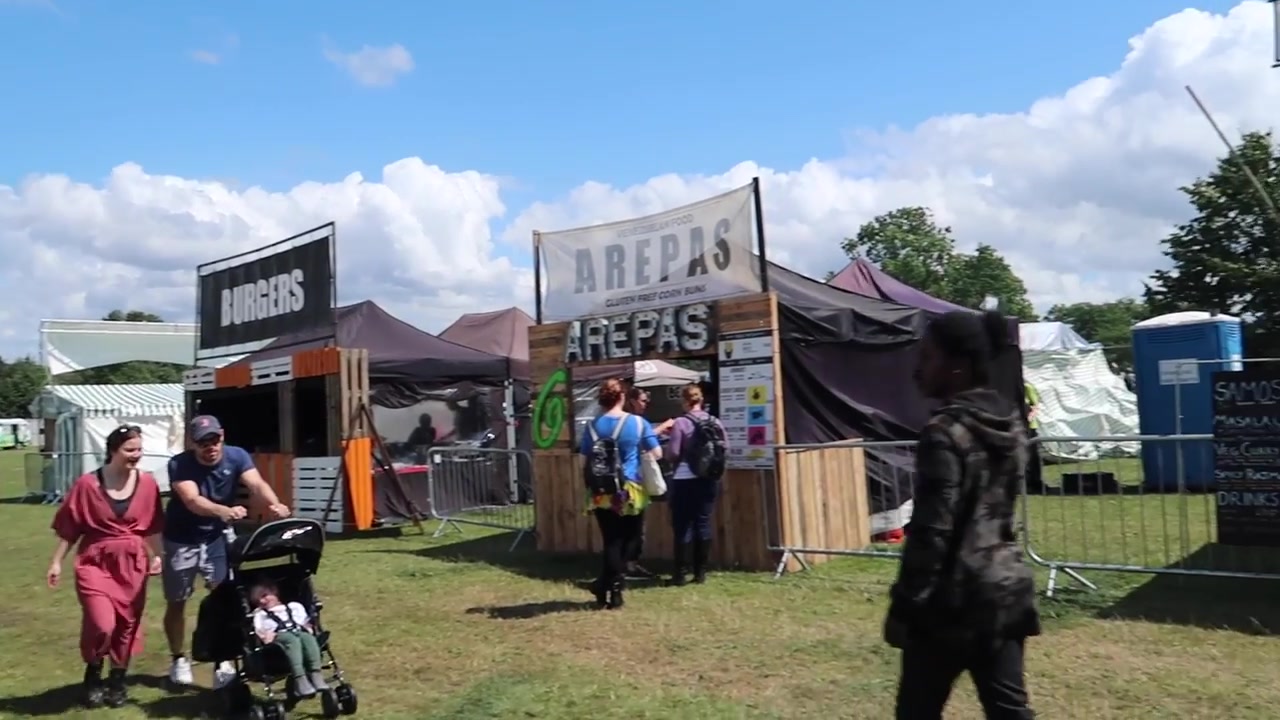 Food and drink stalls at the Lambeth Country Show.