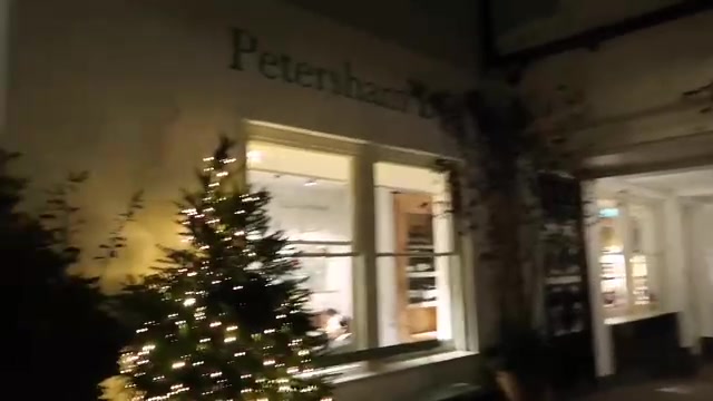 Christmas trees in Floral Court, Covent Garden.