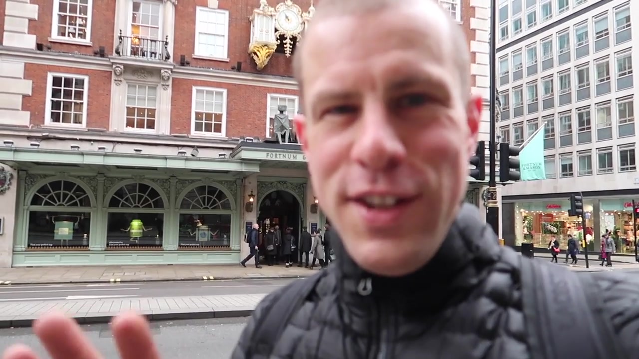 The exterior of Fortnum and Mason on Piccadilly London