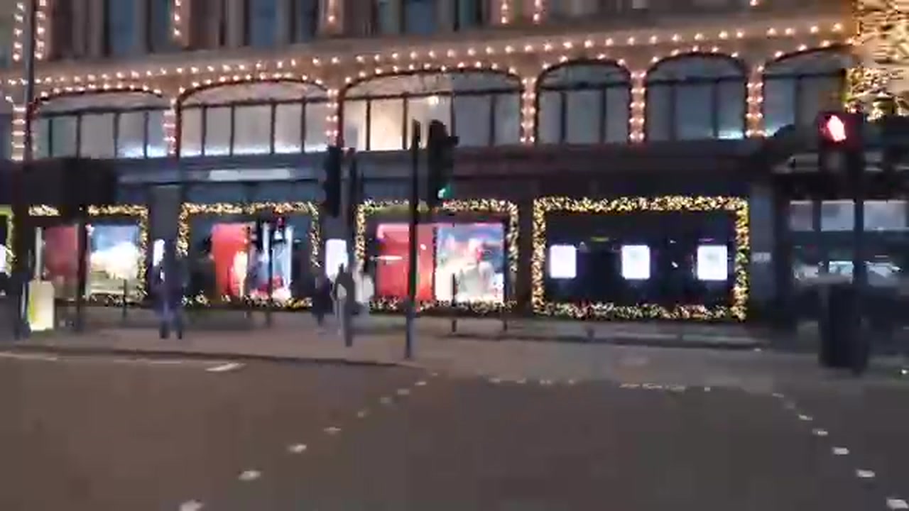 Selfridges Christmas window display on Oxford Street