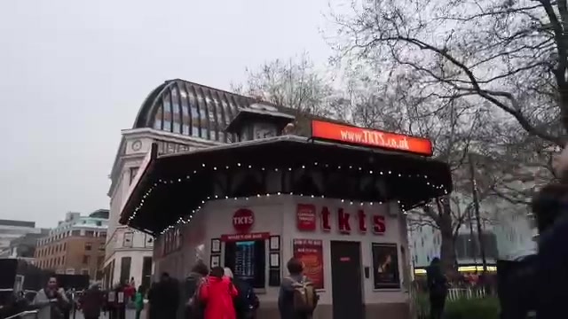 The TKTS booth in Leicester Square during the theatre walk.