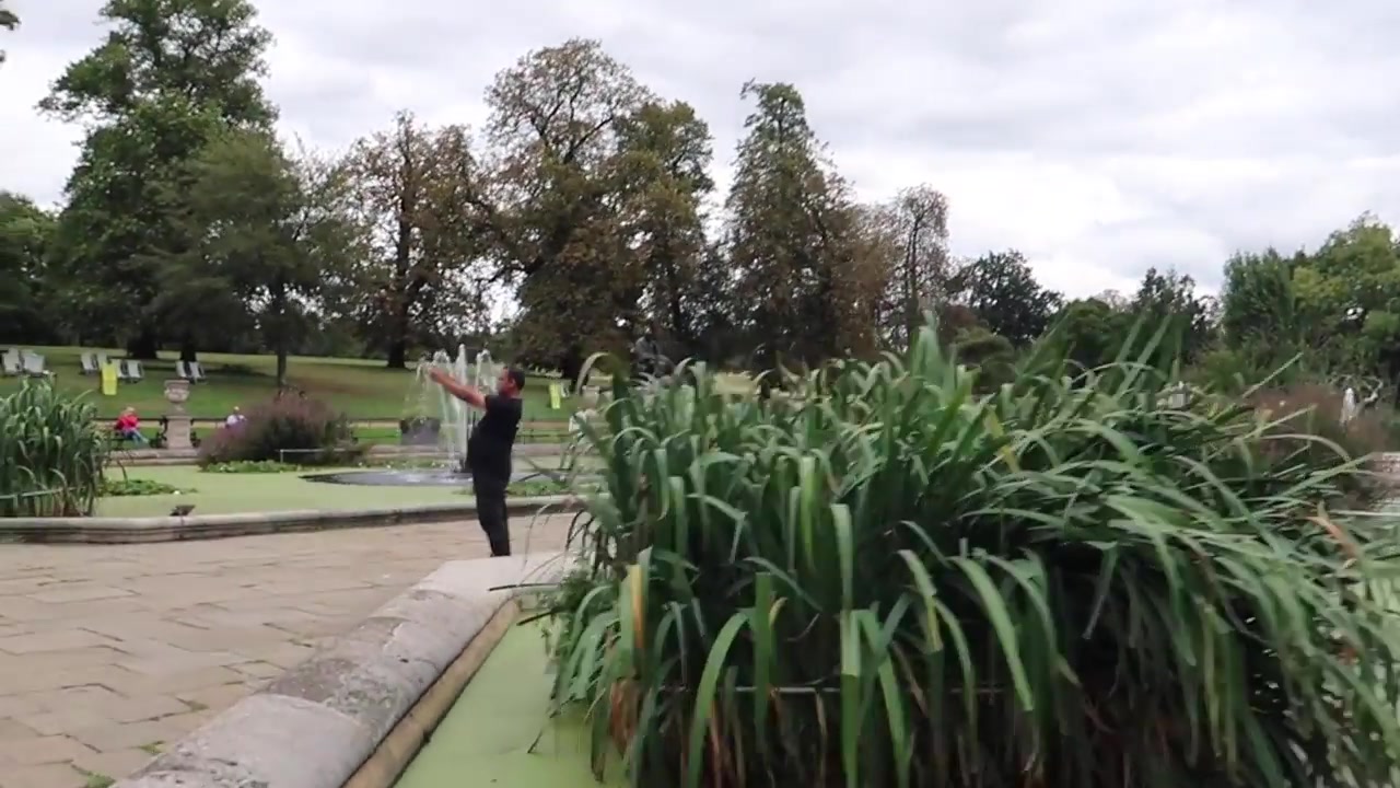 Planting and fountains in the Italian Gardens