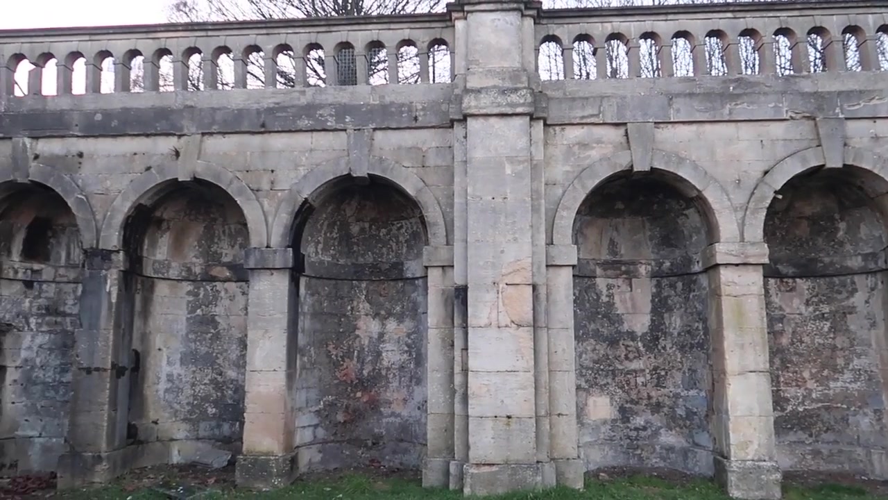 A winter walk beside the remains of Crystal Palace.