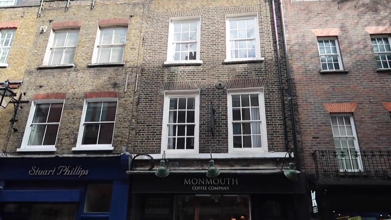Monmouth Coffee storefront on Monmouth Street near Seven Dials