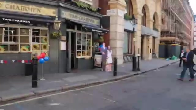 The Two Chairmen pub near St James’s Park on royal wedding day.