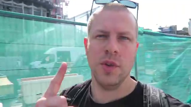 Barry Roberts beside Tottenham Court Road station in 2016