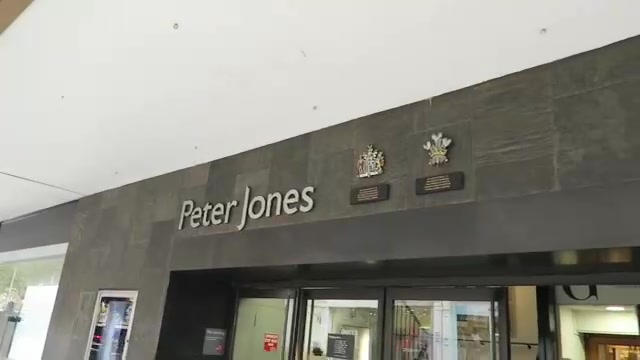 Peter Jones name and entrance on the Chelsea department store