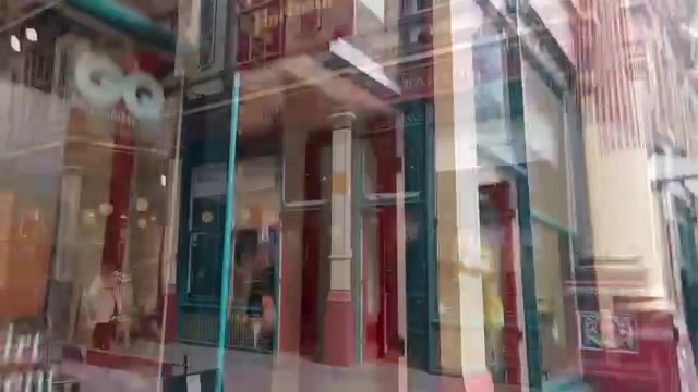 Covered shopfronts inside Leadenhall Market in London