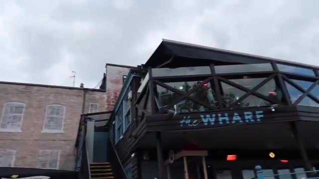 The entrance sign and buildings at Gabriel’s Wharf