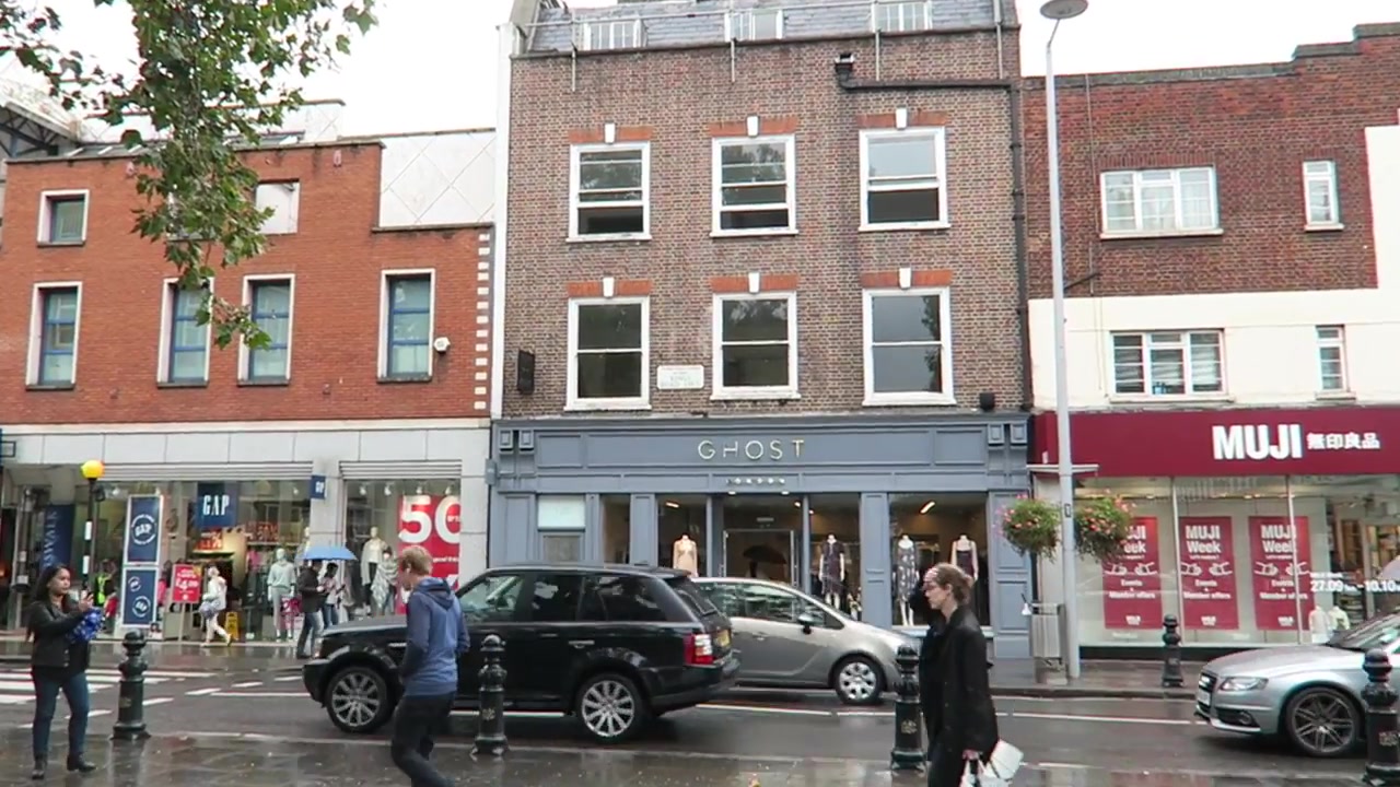 Ghost shopfront at 120 King’s Road, Thomas Crapper’s former Chelsea premises
