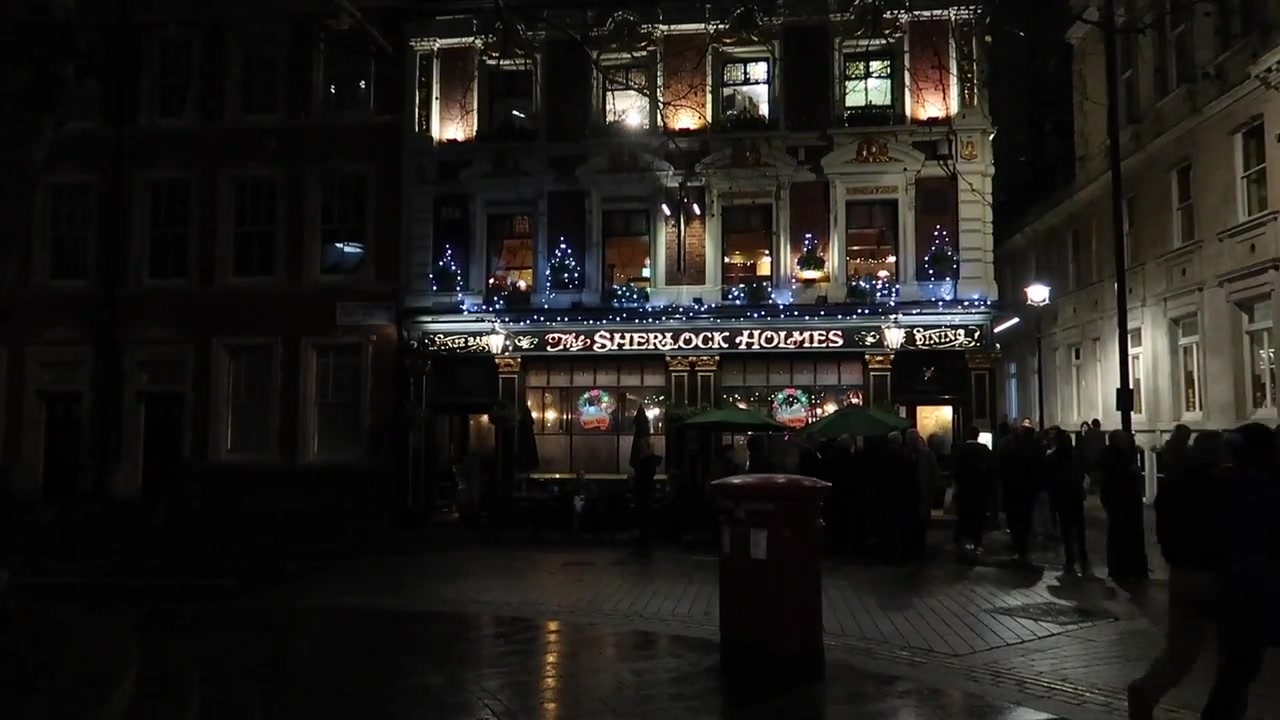 The Sherlock Holmes pub on the walk away from Trafalgar Square