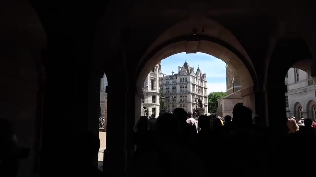 View through the Horse Guards arch towards Whitehall