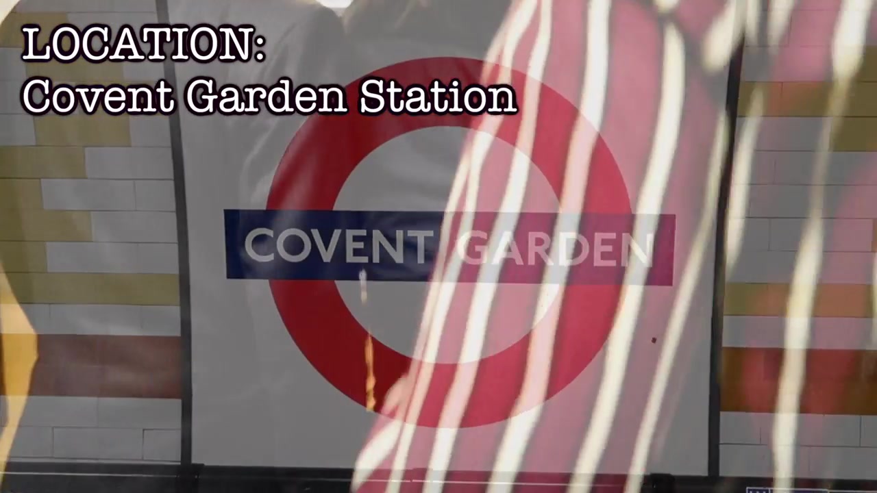 Covent Garden Underground station name in the 2017 film
