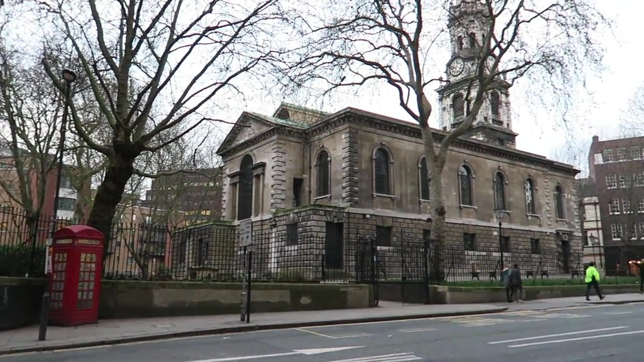 St Giles-in-the-Fields church during the 2015 walk.